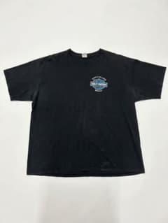 【激レア 3XL】ハーレーダビッドソン スカル Tシャツ 両面 メキシコ製 黒のサムネイル