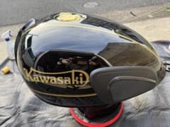 Kawasaki W800 ブラックタンク ゴールドストライプ - メルカリ
