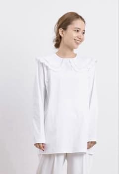 ヨリyori スカラップカラーロンTee yori スカラップカラーロンtee 白 ヨリ - メルカリ