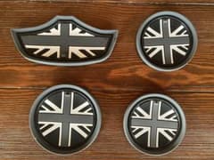 BMW MINI ミニ用 ドリンク ホルダー コースター４枚セット（ブラック）のサムネイル