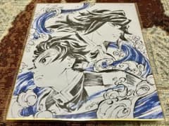 鬼滅の刃　竈門炭治郎&冨岡義勇　色紙のサムネイル