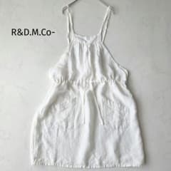 R&D.M.Co- オールドマンズテーラー リネン100% エプロンチュニック R&D.M.Co- オールドマンズテーラー リネン100% エプロンチュニック