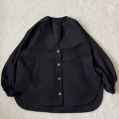 LE PHIL ルフィル　ヘリンボーン　ジャガード　ジャケット　黒　M LE PHIL ルフィル ヘリンボーン ジャガード ジャケット 黒 M