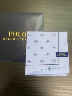 POLO RALPH LAUREN ハンカチ ライトブルー 総柄のサムネイル