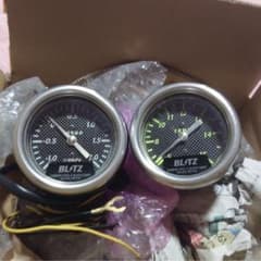 BLITZ BLM イルミメーター 2セット　ブースト計 水温計のサムネイル