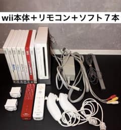 Nintendo Wii 本体とソフト7本セット 任天堂 Wii 本体 セット ゲームソフト付き - メルカリ