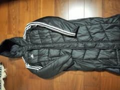 adidas ブラック ダウンコート 160