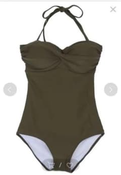 新品未使用　SEA DRESS シードレス　水着 バックリボンシンプルワンピースのサムネイル