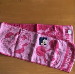 ミッキーマウス  ミニー  マフラータオル  ピンクのサムネイル