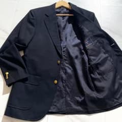 未使用級✨】ブルックスブラザーズ ロロピアーナ 紺ブレ 金ボタン 36S