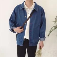 韓国ファッション デニムジャケット オーバーサイズのサムネイル
