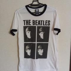 THE BEATLES ビートルズ リンガーTシャツ メンズ 白 黒 ★バンT★のサムネイル