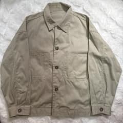 ベージュジャケット コットン混紡のサムネイル