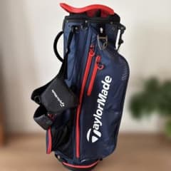 美品】TaylorMade キャディバッグ ネイビー ゴルフ - メルカリ