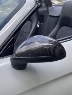 ポルシェ991 981 カーボンファイバー ミラーカバー 2個セットのサムネイル