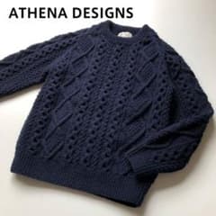 Athena Designs ハンドメイドニットセーター アテナデザイン アランのサムネイル
