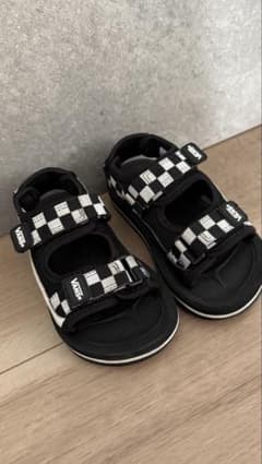 18センチ　VANS チェック柄 ベルクロサンダルのサムネイル