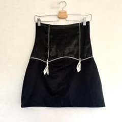 mamelle boutique ガータージップスカート ブラックのサムネイル