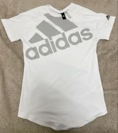 adidas レディースアディダス 半袖Tシャツ ホワイト　Ｍ