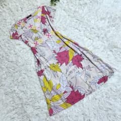 エミリオプッチ EMILIO PUCCI 総柄ワンピース38 美品 ストレッチM