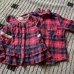 ミキハウス　お揃い　80 110 100 兄妹のサムネイル