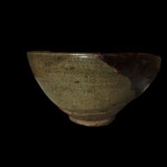 青唐津茶碗 漆継ぎ 三日月高台 茶道 木箱付き - メルカリ