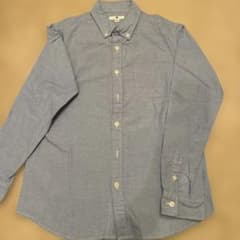 UNIQLO 長袖シャツ 150サイズ ブルー系のサムネイル