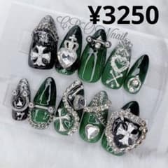 ネイルチップ 量産型 地雷系 ゴテゴテ 派手 オーダーネイル サブカル #70 ネイルチップ 量産型 地雷系 ゴテゴテ 派手 オーダーネイル サブカル