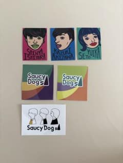 Saucy Dog ステッカー 6枚セットのサムネイル