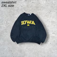 古着鬼フェード90s90年代ビンテージカレッジスウェットIOWAアイオワ大学のサムネイル