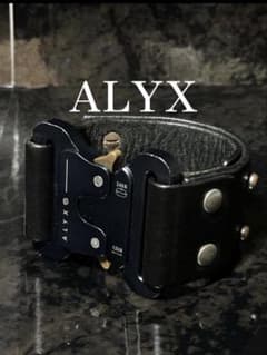 アクセサリー ALYX Giant Leather l Bangle ALYX Giant Leather Metal Bangle - メルカリ