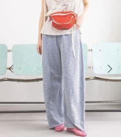 セルフカットカーブパンツ 花柄のサムネイル