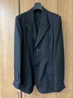 ヨウジヤマモトFOLD OVER PEAK LAPEL JACKET - メルカリ