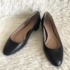 美品❣️ROCKPORT ロックポート 黒 パンプス 冠婚葬祭レザー 24