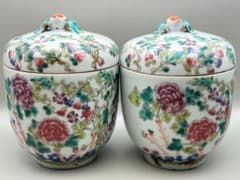 粉彩茶壺 牡丹福寿文 同治年製在印 時代品 中国美術⑤ - メルカリ