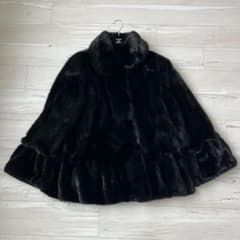 最終お値下げ◎ピエールバルマン サガミンク ロイヤル フレアコート 希少デザイン フレアスリーブ サガミンク 最高級ミンク ロイヤル 毛皮