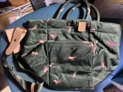 まだも様専用 russet(ラシット)ハンドバッグトートバッグ 馬柄 緑色 美品のサムネイル