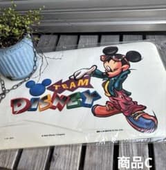 レトロ　インテリアマット　TEAM DISNEY やんちゃミッキー　ヴィンテージ レトロ インテリアマット TEAM DISNEY やんちゃミッキー ヴィンテージ