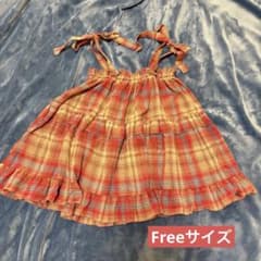 肩リボン　ティアード　フリル　キャミソール　チェック柄 HEILISのサムネイル