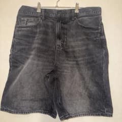 GAP メンズ デニム ハーフパンツ ショートパンツ ブラックのサムネイル