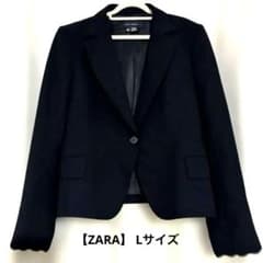 ZARA WOMAN ザラ ジャケット テーラード 一つボタン ブラック Lのサムネイル