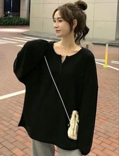ドロップショルダー オーバーサイズブラウス SHEIN シーインのサムネイル