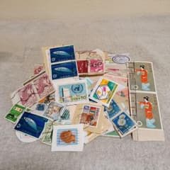 昭和レトロ】日本の使用済切手/まとめ売り/約100枚 - メルカリ