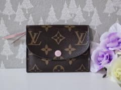 ルイヴィトン モノグラム ポルトモネロザリ フューシャ 財布 カード