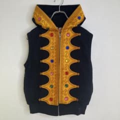phenomenon フェノメノン　王様王冠パーカーベスト　刺繍 様 phenomenon フェノメノン 王様王冠パーカーベスト 刺繍 - メルカリ