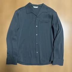 ZARA オープンカラーシャツ 長袖 ダークグレーのサムネイル