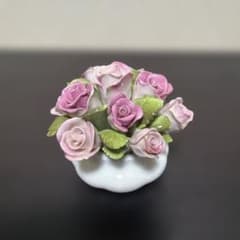 ロイヤルアルバート 陶花 フラワーオブザマンス 6月 バラ 英国製