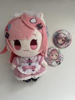 【値下げ】結城さくな ぬいぐるみ 缶バッジ セットのサムネイル