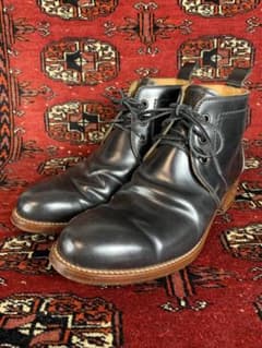 激レア❗️chausser ショセ コードバン チャッカブーツ ブラック 茶芯 激レア❗️chausser ショセ コードバン チャッカブーツ ブラック 茶芯