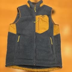 Marmot マーモット フリースベスト ネイビー×マスタードのサムネイル